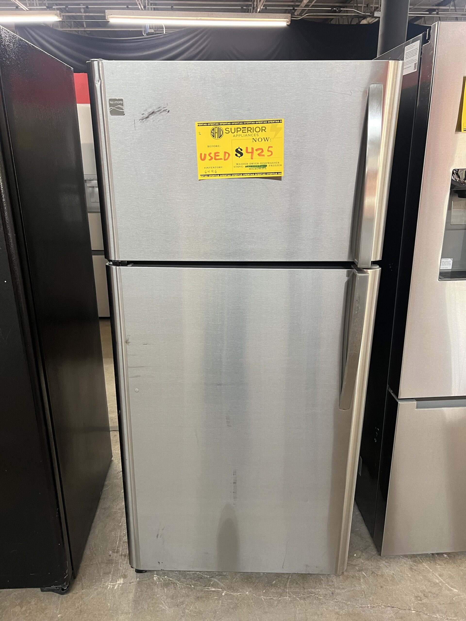 KENMORE TOP/BOTTOM REFRIGERATOR (USED)