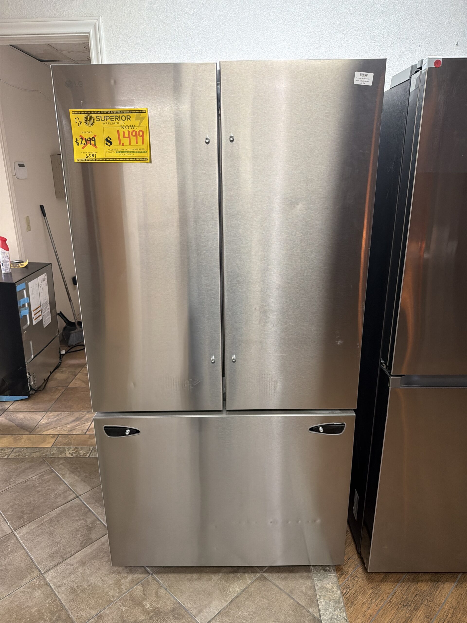LG French door refrigerator stainless steel